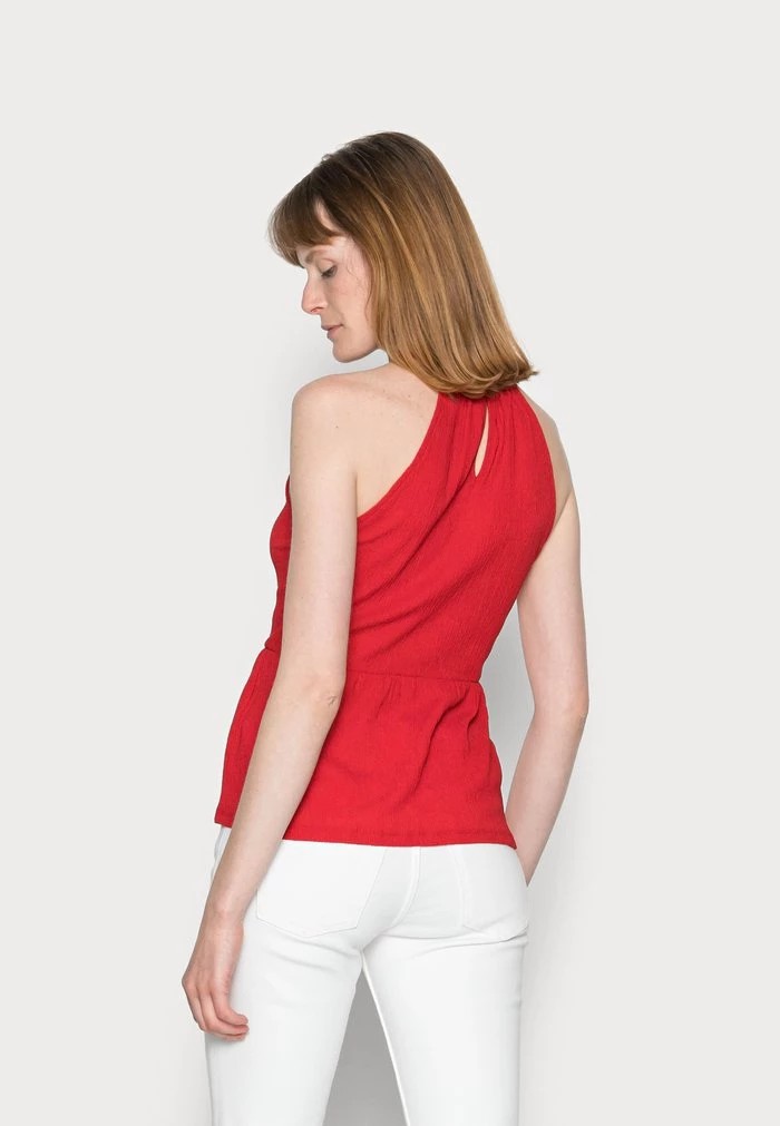 T-Shirt ANNA FIELD Anna Field Trim Insert Halterneck Rouge Femme | TBP-0924645